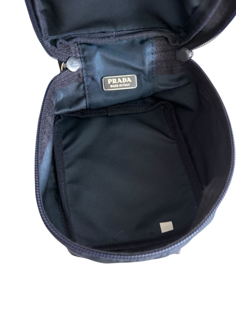 PRADA Black Nylon Makeup Toiletry Pouch Bag w/ Box - Picture 5 of 9